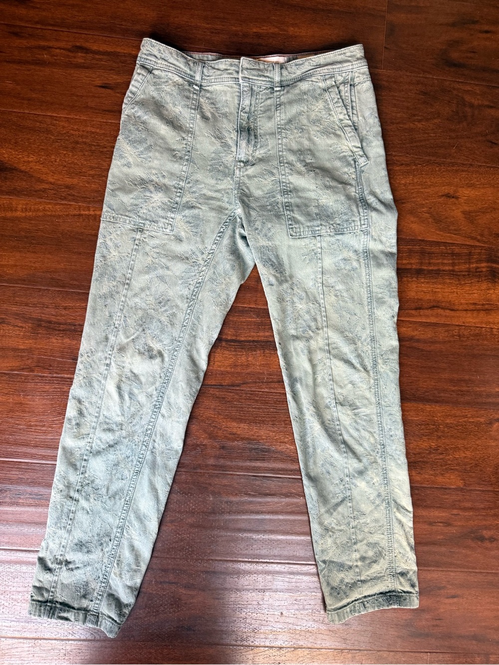 Anthropologie The Wanderer Burnout Print Denim size 27